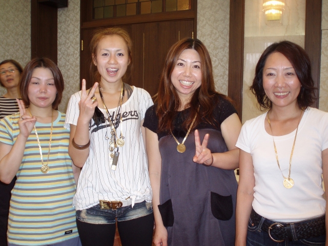 走り終えたはつらつ女子たち