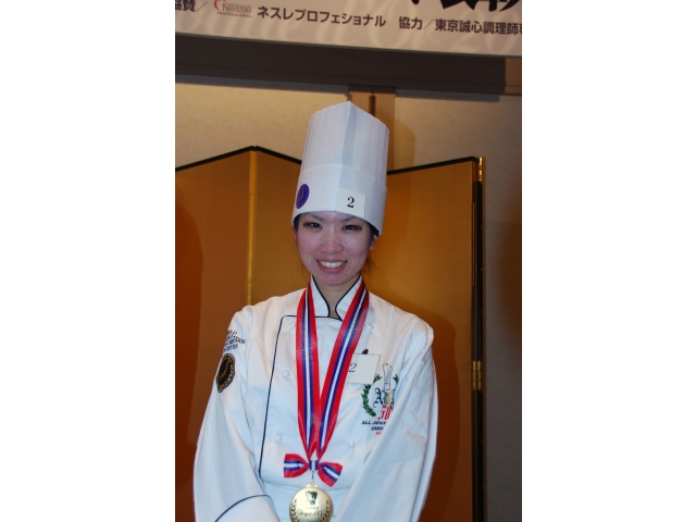 全日本司厨士協会会長賞の日向泉さん
