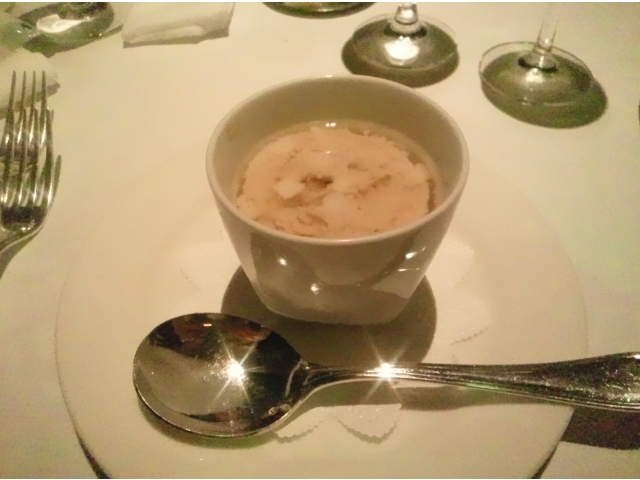 Caille haché et Pousse de bambou en soupe