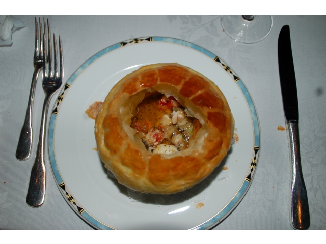 Mcrseau d´Homard et St jacques de mer en geuilleté à me façon