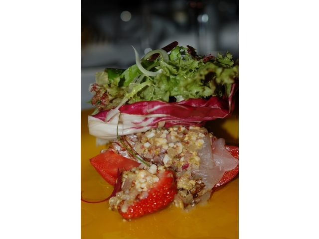 Filet de Daurade brulée en salade façon KIHACHI