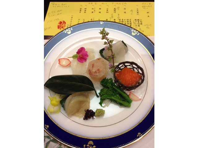 旬の刺身と早春野菜