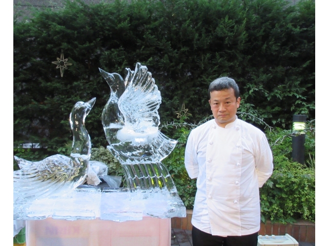 氷彫刻  三輪さん