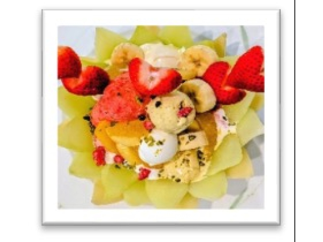 今回のお題 ： ジェラートとフルーツ										