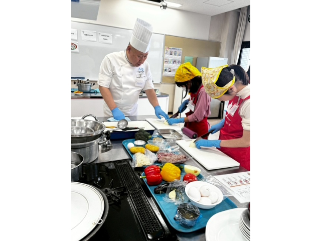 調理実習の様子