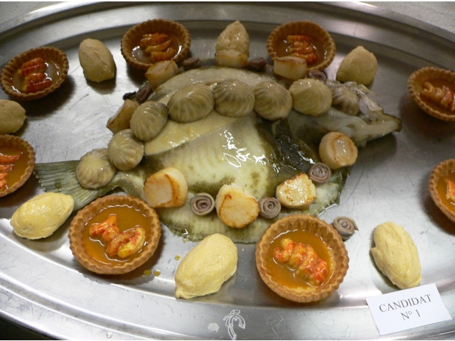 Turbotin soufflé Reynière Garniture à la commodore