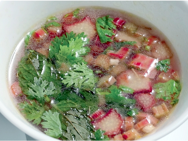 ルバーブのスープSoupe de Rhubarbe