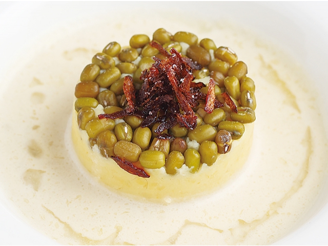 緑豆のポタージュ、ココナツ風味
