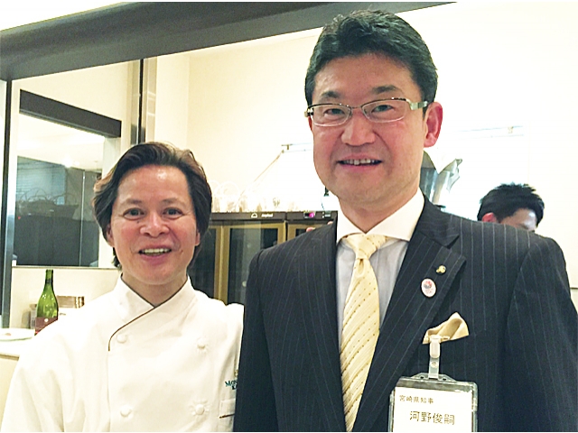 河野（こうの）宮崎県知事と河野（かわの）シェフ